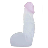 Dildo Bombato trasparente 19 cm Doc Johnson con base ampia e finitura liscia