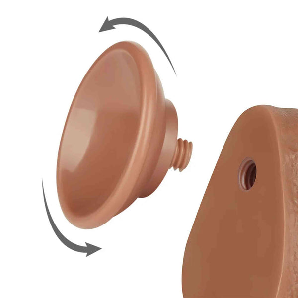 Ventosa base dildo marrone chiaro per fissaggio sicuro rimovibile