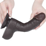 Dildo Nero Scappellabile come un Pene Vero 7.5″