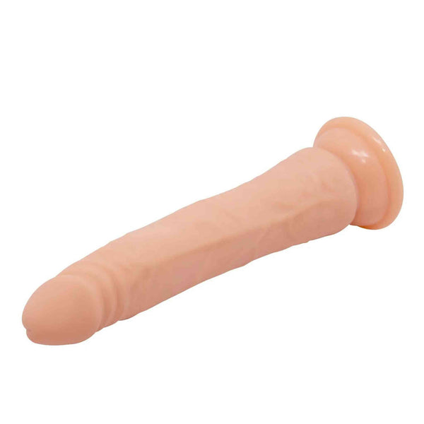Dildo realistico TPR opaco con ventosa circolare diagonale