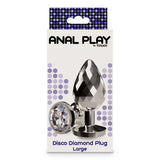Confezione Disco Diamond Plug Large ToyJoy scatola pois viola blu