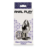 Confezione Disco Diamond Plug Medium ToyJoy scatola pois viola blu