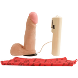 Dildo vibrante realistico carne testa rosa con telecomando rotazione e base ventosa