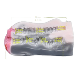 Dimensioni interne ed esterne Dolfin masturbatore silicone texture ondulata