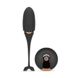 Ovetto vibrante nero Dolphin Egg con telecomando wireless e design elegante