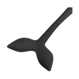 Dettaglio punta ovetto vibrante nero a coda di balena in silicone opaco