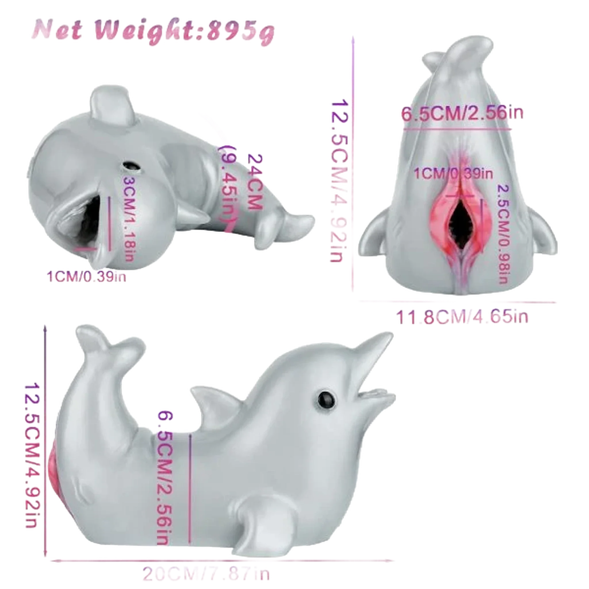 Dolphin shape masturbations for men