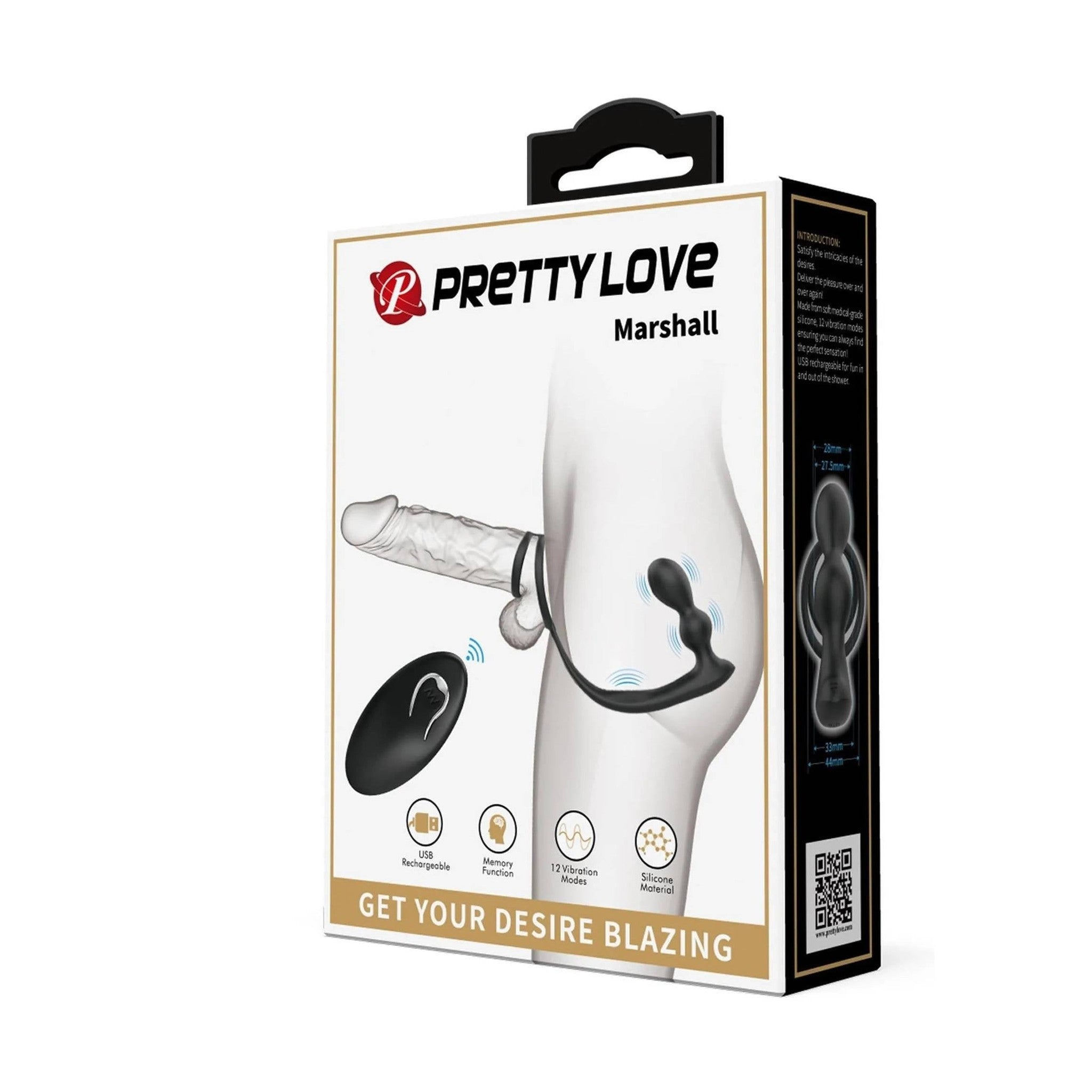 Doppio Stimolatore Wireless Pene & Ano con 12 modalità di vibrazione