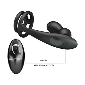 Doppio Stimolatore Wireless Pene & Ano con 12 modalità di vibrazione
