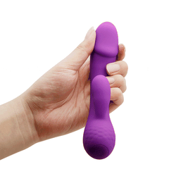 Doreen Vibratore Rabbit realizzato in Silicone Soft Touch - 12 modalità di vibrazione, Extra Morbido, Ricaricabile, Viola