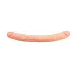 Doppio dildo realistico rosa carne Chisa con glande convesso e venature