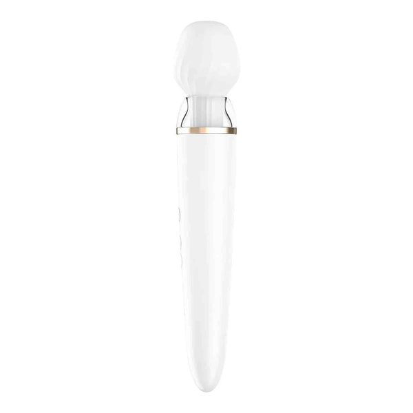 Double Wand-er Wand Vibrator - White