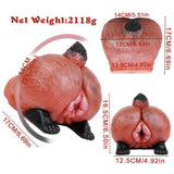Dual channel animal Masturbators for men