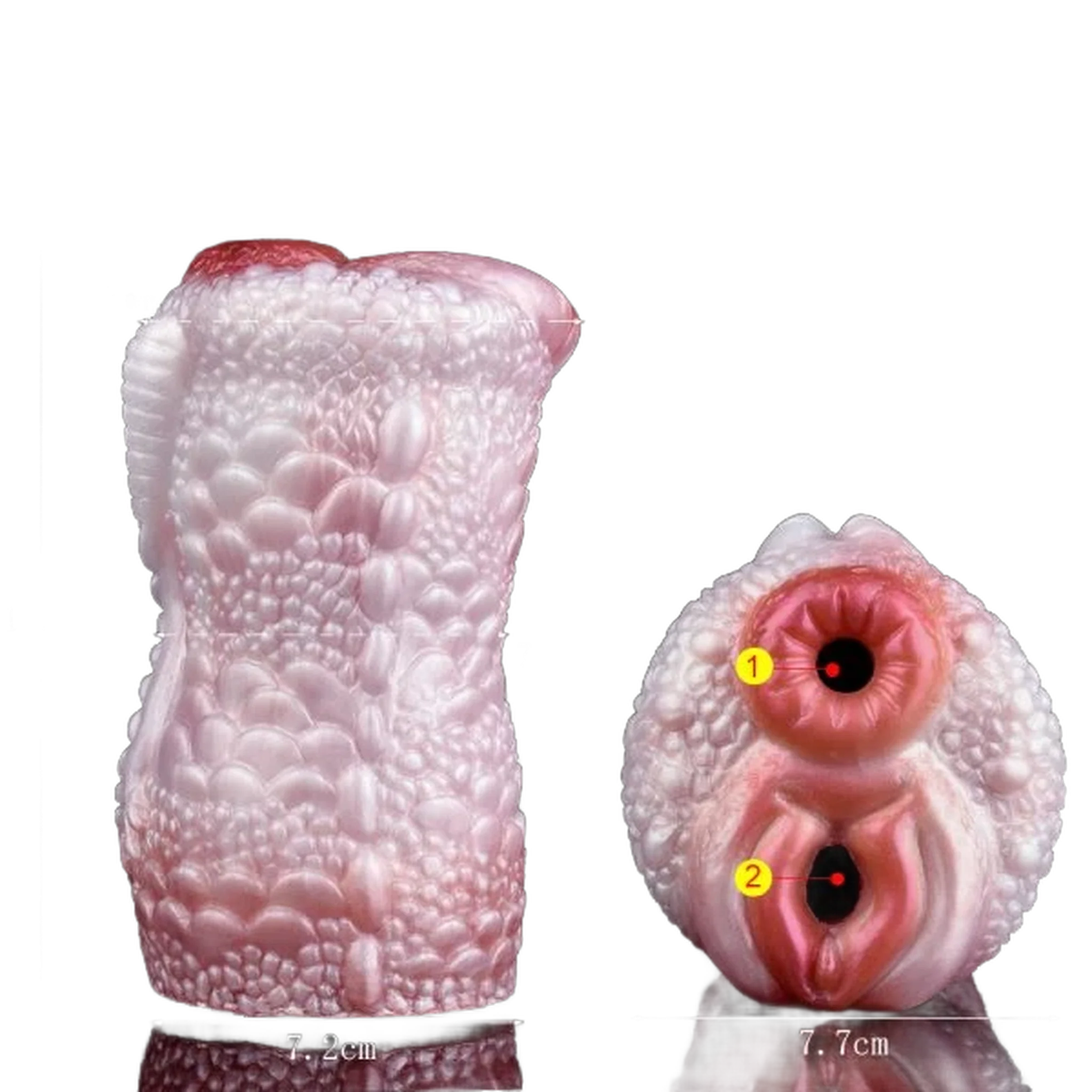 Dual channel masturbation cup for men