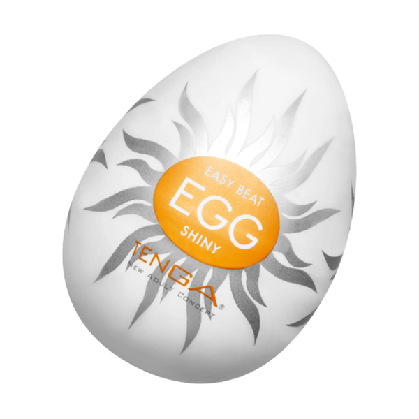 Angolo laterale Tenga EGG Shiny masturbatore uovo lucido etichetta arancione