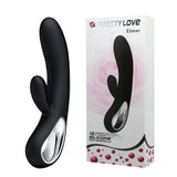 Elmer Vibratore Rabbit in silicone con 12 diverse vibrazioni