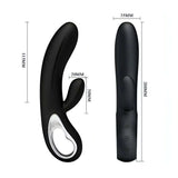 Elmer Vibratore Rabbit in silicone con 12 diverse vibrazioni