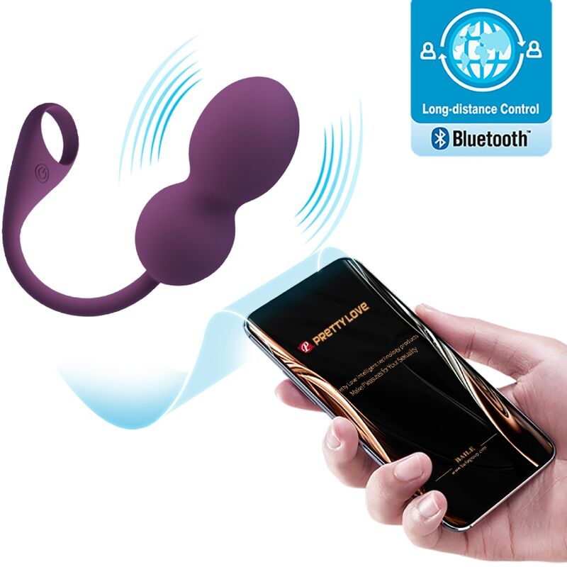 Elvira Silicone Vibrating Balls with Control at Any Distance via Smartphone