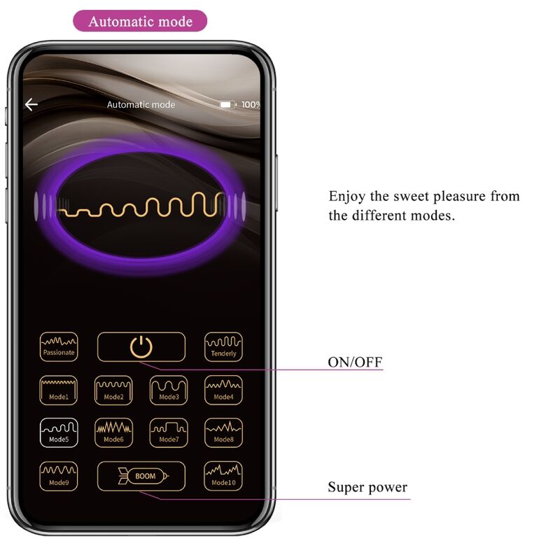 Elvira Silicone Vibrating Balls with Control at Any Distance via Smartphone