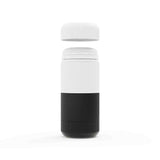 Enamour Stroker chiuso corpo cilindrico bianco nero con finitura a righe verticali