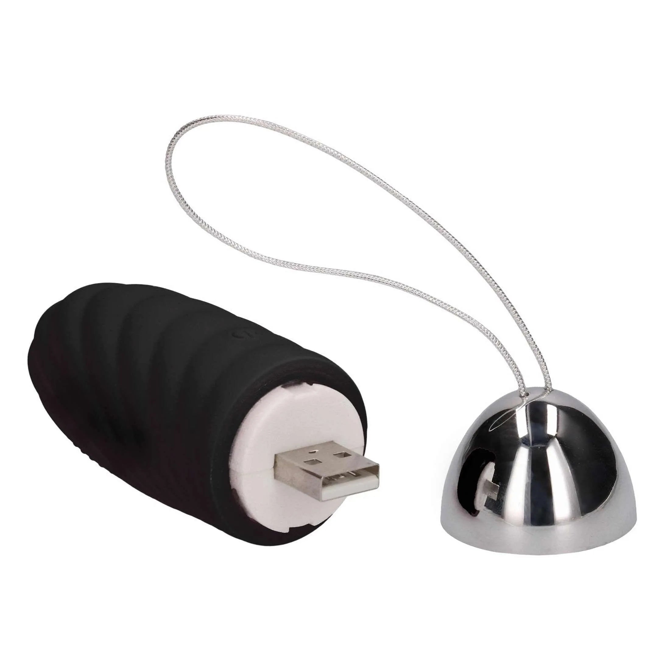 Ethan - Rechargeable Remote Control Vibrating Egg - Black