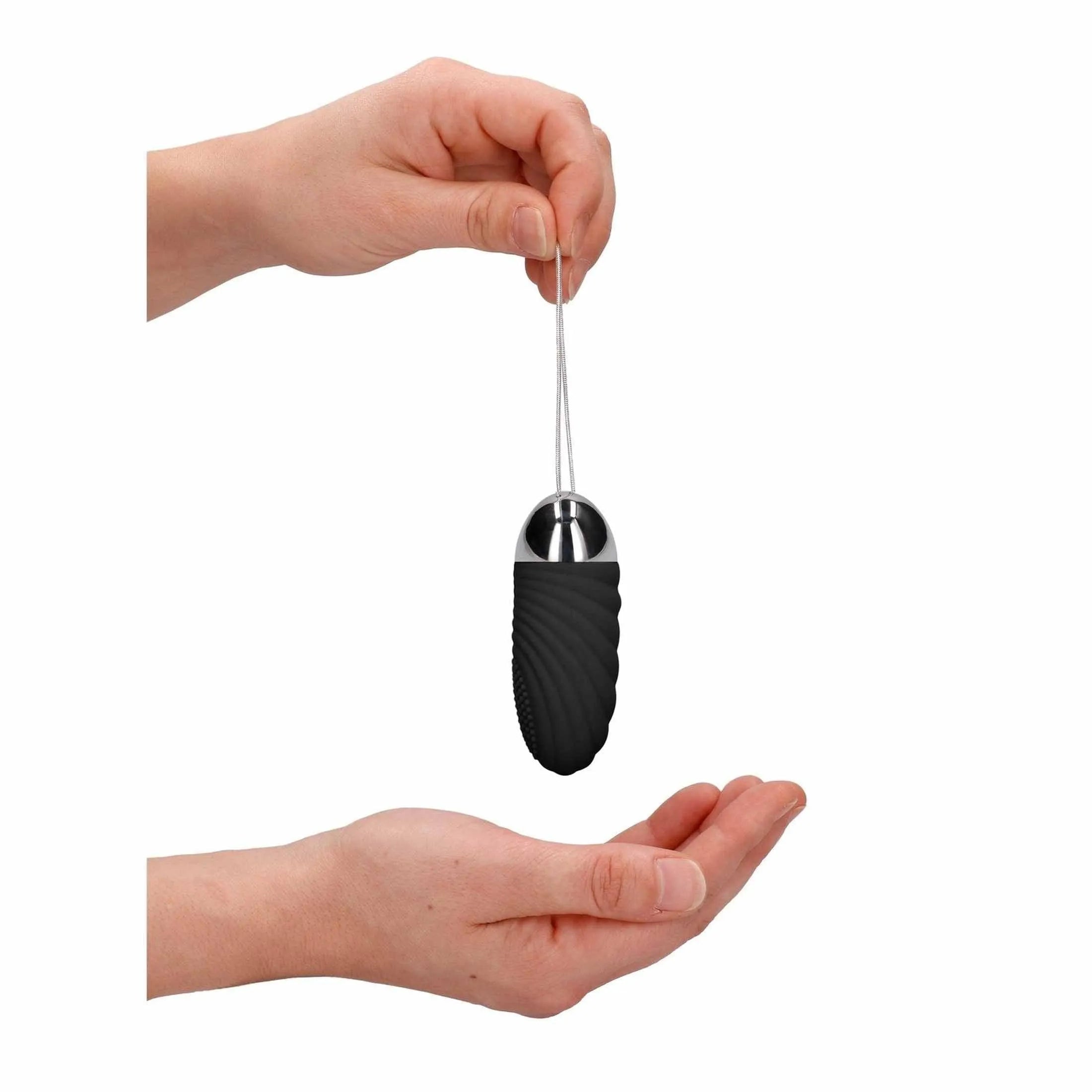 Ethan - Rechargeable Remote Control Vibrating Egg - Black