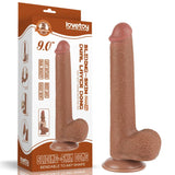 Fallo Mulatto Super Realistico con Pelle Scorrevole come un Membro Vero - 9″