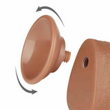 Base dildo marrone chiaro rimovibile filettatura rotazione