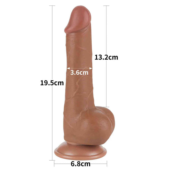 Fallo Mulatto Super Realistico con Pelle Scorrevole come fosse un Membro Vero - 7.5″