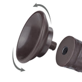 Fallo Nero 8″ Con Pelle Scorrevole e Ventosa