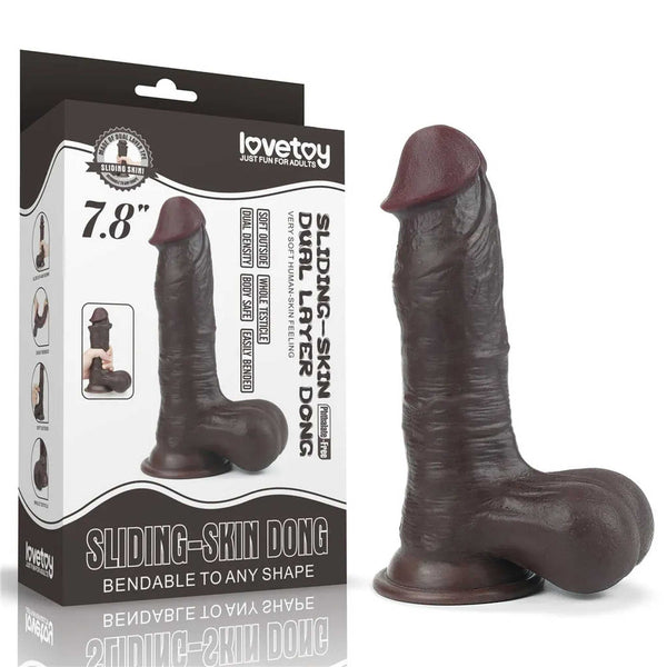 Fallo Nero Scappellabile 7.8″