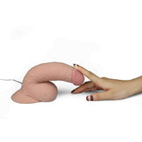Fallo Realistico con Ventosa 100% Ultra Soft, Vibrazione comandata con telecomando - 7.5″ Rosa Carne