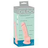 Confezione Medical Silicone Dildo rosa carne 18 cm impermeabile e body-safe