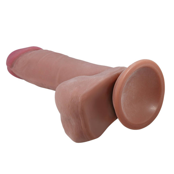 Fallo Scappellabile Con Ventosa e Testicoli 20.5 cm