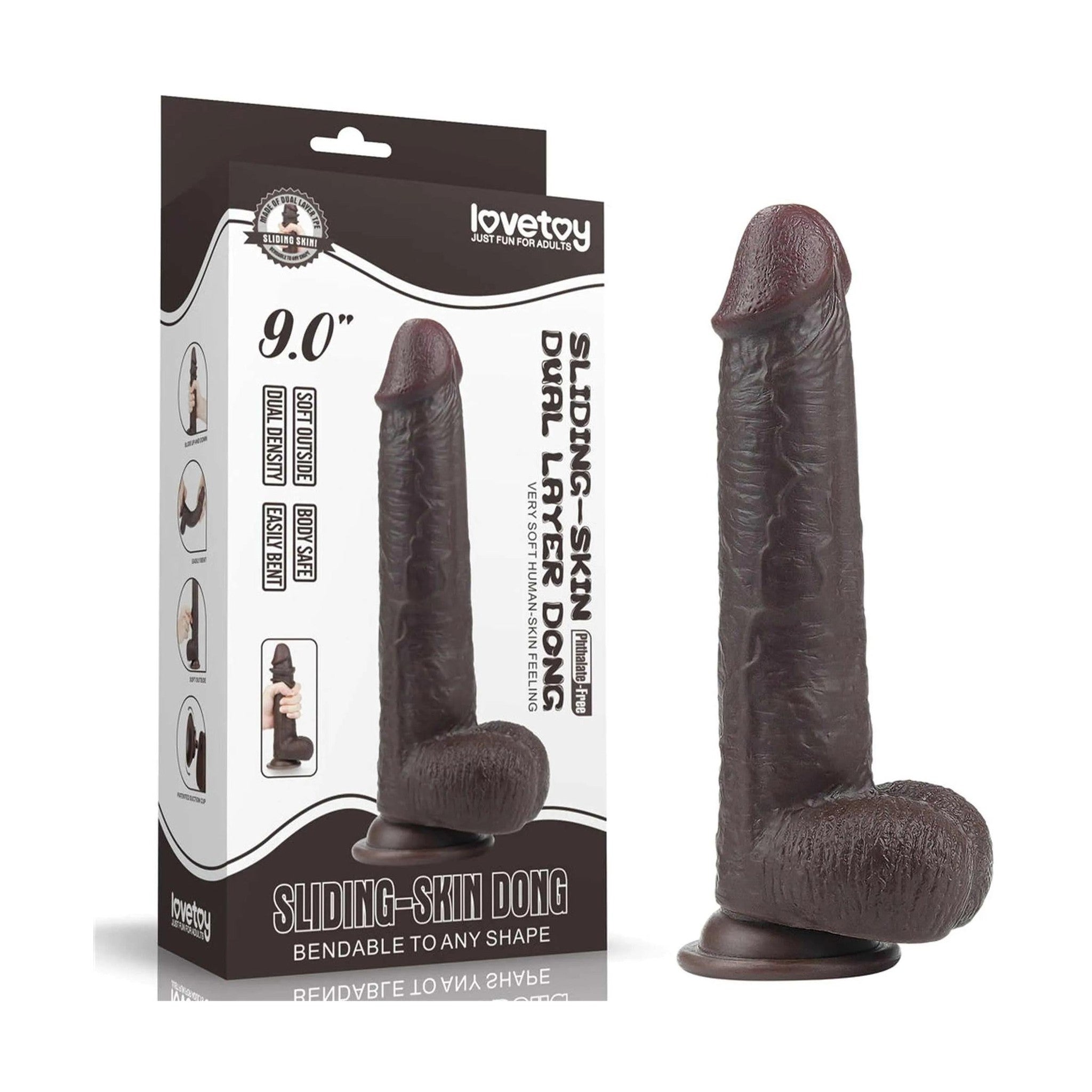 Fallo Scappellabile Nero 9''