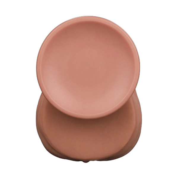 Dettaglio frontale glande dildo realistico morbido colore carnoso liscio con bordo arrotondato