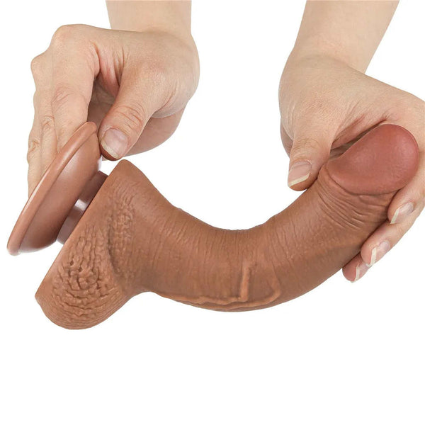 Fallo Scappellabile come un pene vero 7.5″ Mulatto