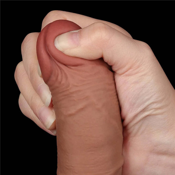 Fallo Scappellabile come un pene vero 7.5″ Mulatto