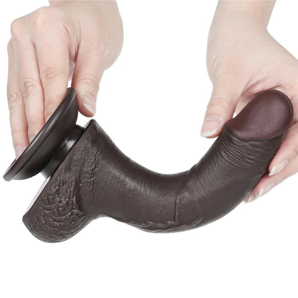 Fallo Scappellabile come un pene vero 7.5″ Nero