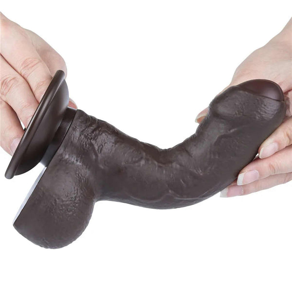 Fallo Scappellabile come un pene vero 7″ - Nero