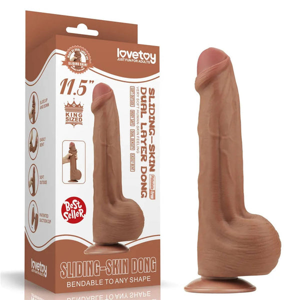 Fallo Super Realistico con Pelle Scorrevole - 11.5″ Mulatto
