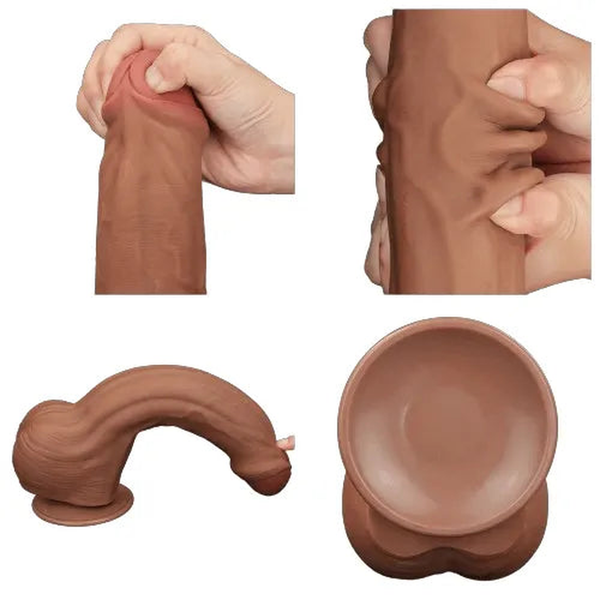 Fallo Super Realistico con Pelle Scorrevole - 11.5″ Mulatto