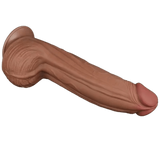 Fallo Super Realistico con Pelle Scorrevole - 12″ Mulatto 31 cm Ø 6.2 cm