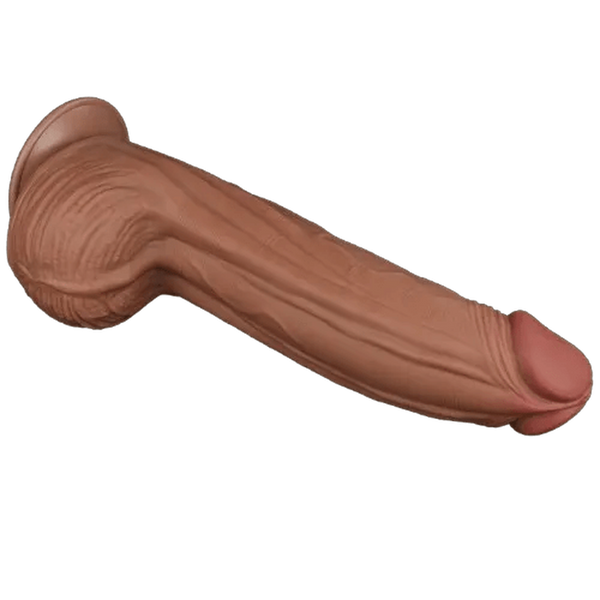 Fallo Super Realistico con Pelle Scorrevole - 12″ Mulatto 31 cm Ø 6.2 cm