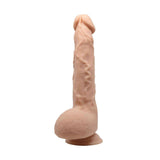 Profilo dildo morbido rosa carne con finitura opaca e ventosa