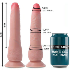 Super Realistic phallus that can be removed with suction cup - 21.6 cm Ø 4 cm