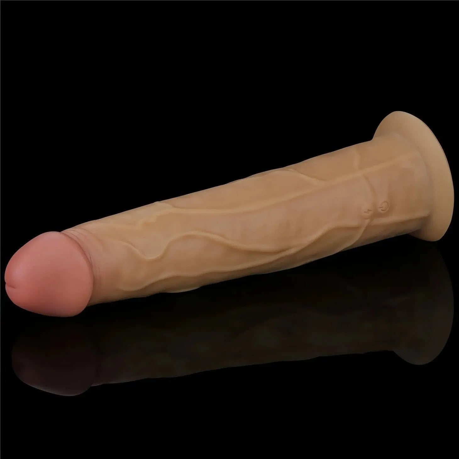 Fallo Ultra Realistico con 10 modalità di vibrazione e rotazione - Silicone, Comando Wireless - Rosa Carne, 9''