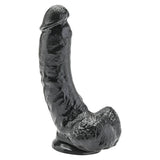 Fallo Ultrarealistico con testicoli e ventosa in tecnologia Vital-Skin - 20.5cm - Nero
