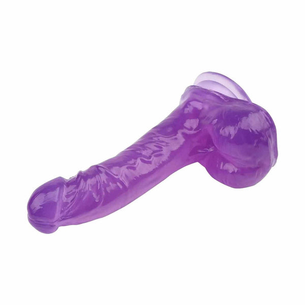 Fallo in Jelly Viola Trasparente Vista Laterale con Glande