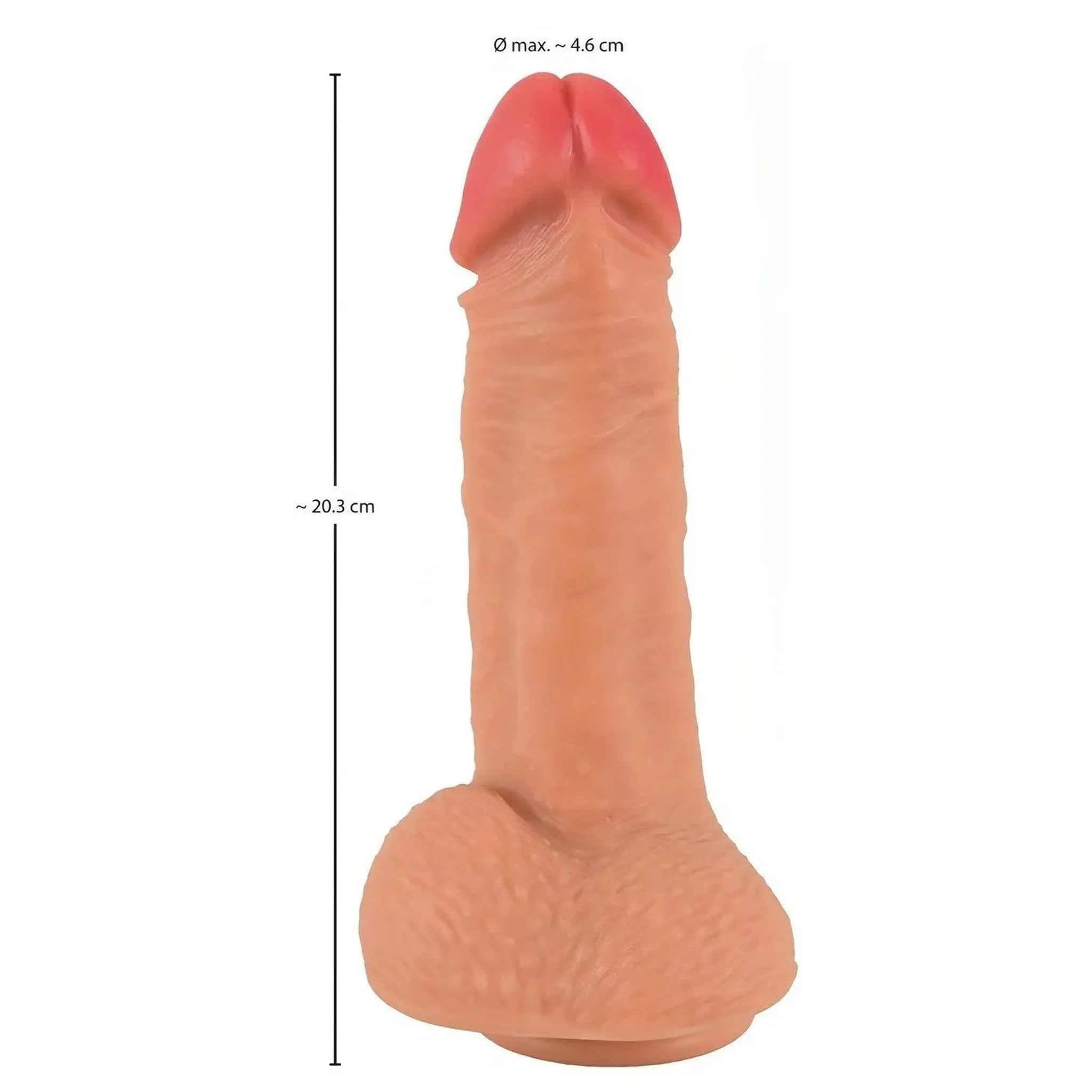 Fallo in Silicone Real Nature Boy 19.5 cm - Rosa Carne